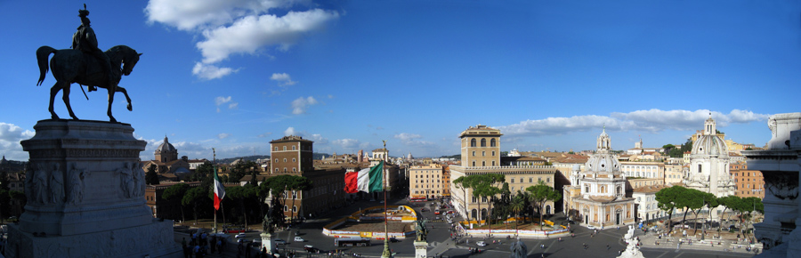 Piazza Venezia from Vittorio