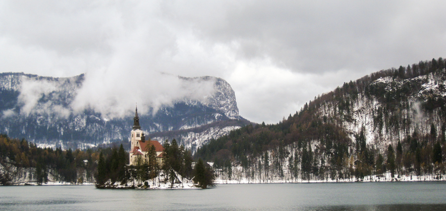 Picturesque Bled Island, Slovenia