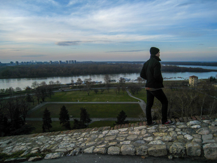 Kalemegdan Fortress, Overlooking the Danube