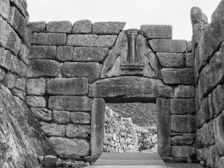 The Lion's Gate in Ancient Mycenae