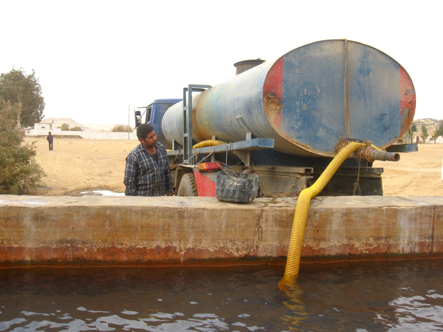 Filling the Water Truck, Egyptian Oasis