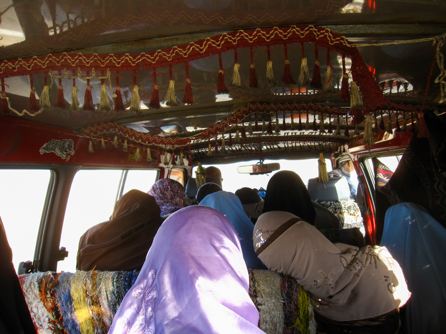 Microbus ride, Farafra to Dakhla, Egypt