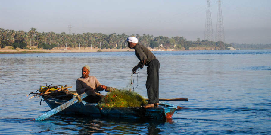 Fishermen on the Nile, Egypt