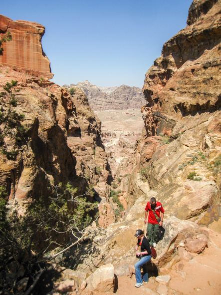 Hiking in Petra, Jordan