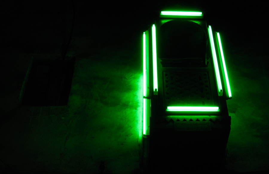 Neon Mosque, Damascus, Syria