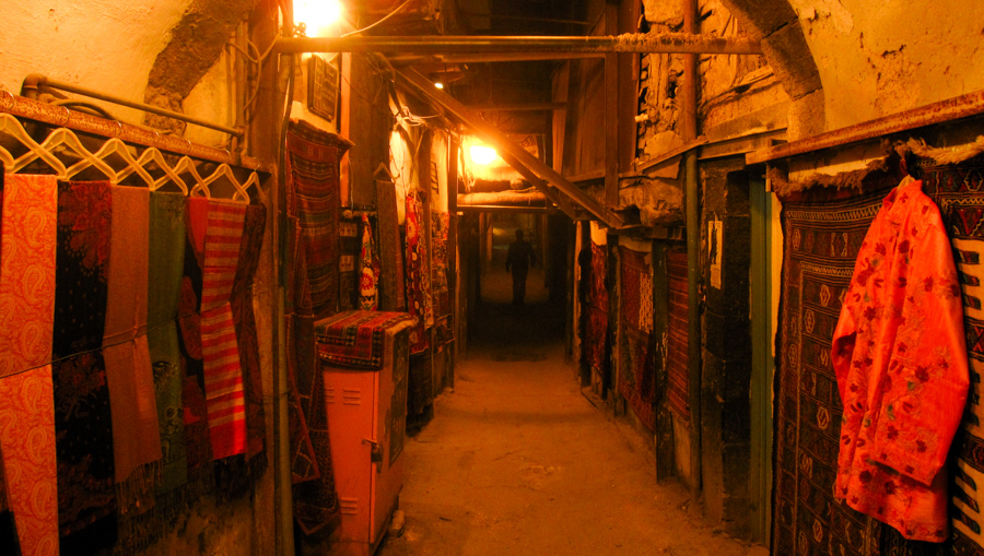 Night Market Alleys, Damascus