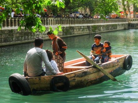 Boating with Sacred Carp in Şanliurfa, Turkey