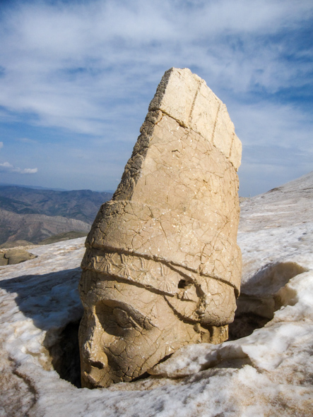 Snowy Head Atop Mt. Nemrut, Turkey