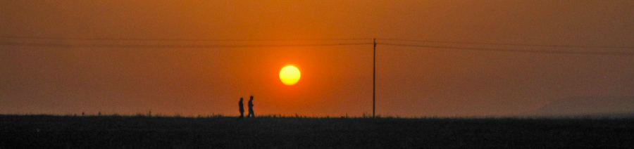 Iraqi Sunset outside Arbil