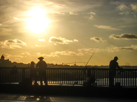 Fishing at Sunset, Istanbul