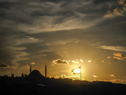 Rooftop Sunset, Istanbul