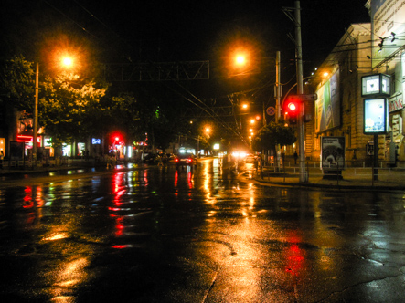 Chişinău at Night, Moldova