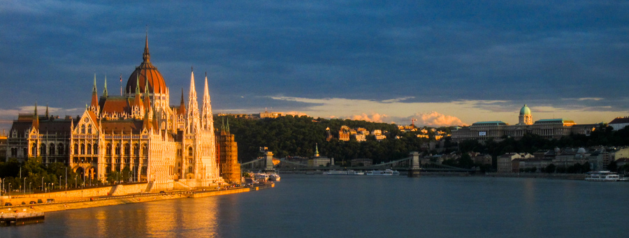 Budapest, Hungary at Sunset